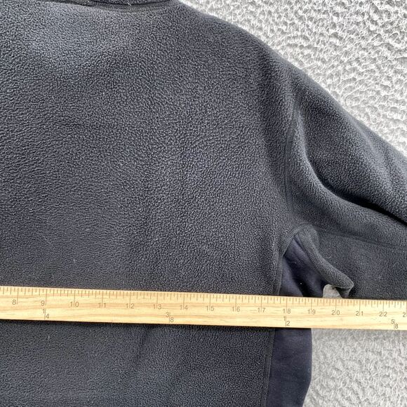 North Face Sweater Women Large Black Fleece Pullover 1/4 Zip Base Layer Gorpcore - Picture 8 of 11